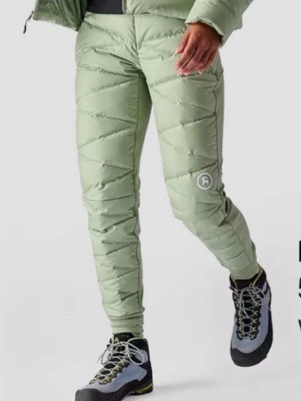Backcountry Stansbury Allied Down Tight Pants in Reseda Sage Green Sz XS